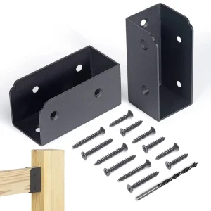 Stainless Steel Deck Railing Connectors for 2×4 Actual 1.5×3.5in Stair Wood Handrail Deck Railing Bracket