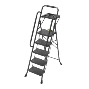 Stainless Steel Folding Ladder with Plastic Step 150Kg Max Load For Home Use