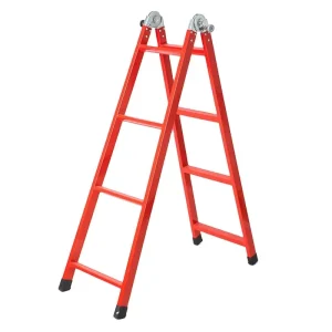 Stainless Steel Folding Step Ladder, 4 Step, EN131, Anti Slip, Portable Step Stool, 150KG, for Kitchen and Office