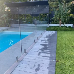 Stainless Steel Frameless Glass Railing Spigot for Outdoor Villa Balcony Stair Garden Courtyard Rust
