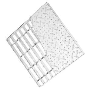 Stainless Steel & Galvanized Carbon Steel Grating Walkway Platform for Villa Floor Stair Treads Drainage System & Roofing