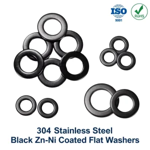 Stainless Steel Galvanized Nickel Flat Washer for Screw Application GB96 Standard Compatible with M3/M4/M5/M6 Sizes