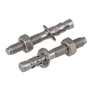 Stainless Steel Galvanized Through Bolt Wedge Anchor Fix Bolts with Hex Nut