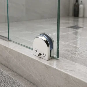 Stainless Steel Glass Clamp Anti Corrosion PVD Coated Steel Glass Bracket D Shape Glass Clamp