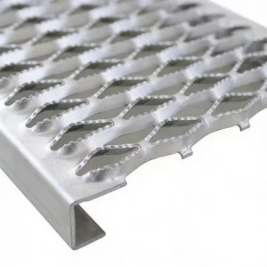 Stainless Steel Grip Strut Anti Skid Perforated Metal Sheet Crocodile Mouth Safety Grating for Floor & Wall