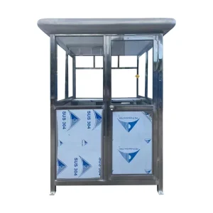 Stainless Steel Guard Booths Outdoor Mobile Parking Lot Toll Booth Security Activity Booths Security Kiosks