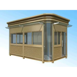 Stainless Steel Guard Room Kiosk Prefabricated Outdoor Security for Villa Parking Lots Commercial Streets Container Houses