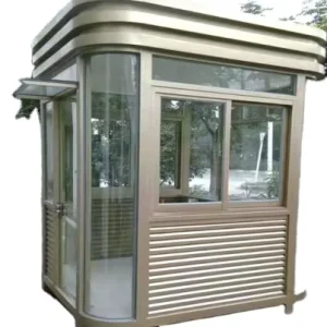 Stainless Steel Guardhouse Security Guard Booth Parking Lot Toll Booth Waterproof Fluorocarbon Paint Finish
