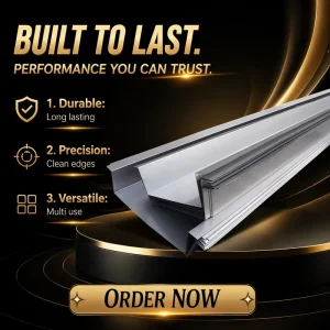 Stainless Steel Gutter for Building Materials and Outdoor Cladding Waterproof Roof Drainage Installation