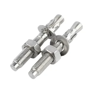 Stainless Steel Heavy Duty Wedge Anchor Bolts for Concrete Expansion Type Fixing Fastener for Construction & Industrial Use