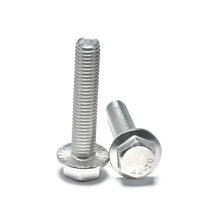 Stainless Steel Hex Flange Bolts M4-M14 Coarse Thread Plain Finish for Agricultural Machinery
