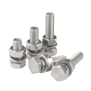 Stainless Steel Hex Head Bolt Class 10 UNF Industrial Hex Bolt And Nut Fastener Set For Construction Machinery