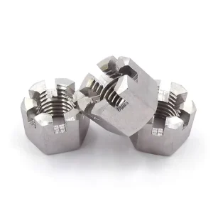 Stainless Steel Hexagon Slotted and Castle Nuts Polished Finish Factory Direct Sales Certified DIN935