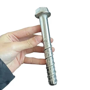 Stainless Steel Hexagonal Head Polished Surface Self-Cutting Anchor Bolt with 6mm-20mm Diameter and A2-70/A4-70 Strength Grade