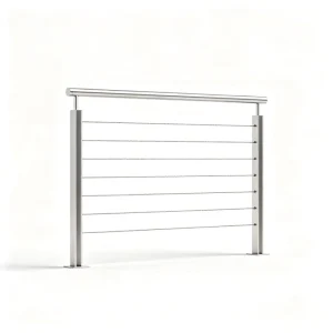Stainless Steel Industrial Design Lightweight Anti Corrosion Balustrades Handrails for Staircase Outdoor Garden Villa