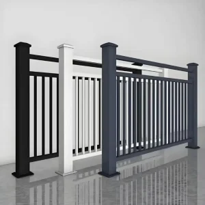 Stainless Steel Iron Aluminum Vertical Balustrade Railing Rust Resistant Apartment Villa Hotel Stairs Balcony DIY