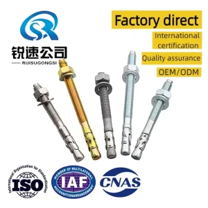 Stainless Steel M16 Galvanized TiCN Coated Construction Wedge Anchor Bolt