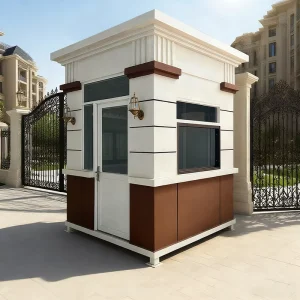 Stainless Steel Modern Design Waterproof Anti corrosion Hotel Guard House Booth with 2 Year Warranty for Outdoor Use