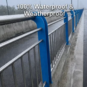Stainless Steel Modern Staircase Bridge Railing Anti Corrosion Water Resistant Outdoor Balustrade River Roadside Easy to Install