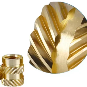 Stainless Steel Nickel Plated Heat Set Insert Ultrasonic Threaded Inserts Flat Head Nut for 3D Printing Healthcare Mining