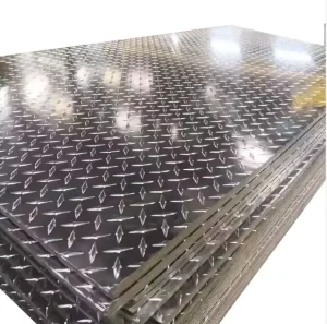 Stainless Steel Non Slip Diamond Tread Plate 301 304 316 Checkered Embossed Metal Safety and Durability Metal Product