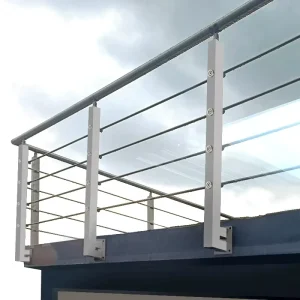 Stainless Steel Outdoor Handrail Staircase Deck Pool Wall Satin Finish Railing System with Modern Design
