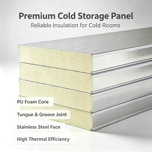 Stainless Steel PU Eco-Friendly Fire Resistant Water Resistant Wall Roof Sandwich Panels B1 Insulated Panels for Cold Room