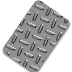 Stainless Steel Pattern Plate 301 304 316 Anti Skid Diamond Tread Chequered Embossed Checkered Stainless Steel Sheet