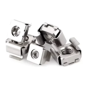 Stainless Steel Plain Polished Self Lock Square Snap Nut Cage Spring Lock Nut Rack Mount Lock Nut