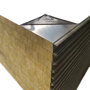 Stainless Steel Purification Board Flame Retardant Foam Rock Wool Insulation Material Roof Sound Sandwich Panels