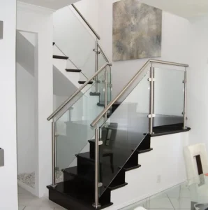 Stainless Steel Railing System with Clamp for Apartment Stairs and Balconies