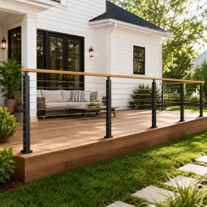 Stainless Steel Railing Systems Cable Railing Balustrade Outdoor Custom