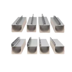 Stainless Steel Rainwater Drainage Channel Outdoor Linear Storm Water Trench Drain System