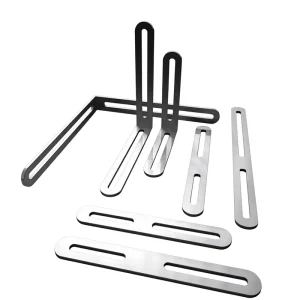 Stainless Steel Right Angle Corner Bracket Thickened Long Hole 90 Degree Movable Straight Piece L Shaped Fixed Shelf Support
