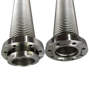 Stainless Steel SS304 SS316L UHV High Vacuum Atmospheric Pressure CF Flexible Bellows CF16 CF35 CF63 Flanges Tube Components