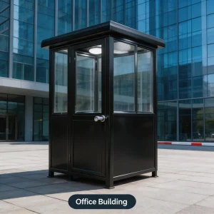 Stainless Steel Security Guard Booth Modern Minimalist Mobile Soundproof Duty Room for Factory & Community