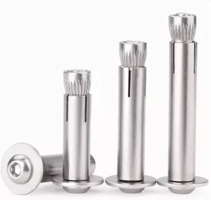 Stainless Steel Sleeve Anchor Bolt with Round Head and Internal Hexagon Used for Fixing in Concrete Brick Masonry
