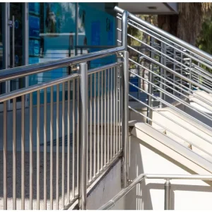 Stainless Steel Stairs Railings Strong Interior Staircase Balustrade Rod Post Outdoor Railing