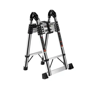 Stainless Steel Telescopic Articulating Ladder Multi Functional Household Construction Use Portable Folding Design Thickened