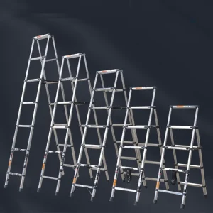 Stainless Steel Telescopic Ladder Durable Extension Telescoping Steps Ladder