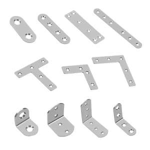Stainless Steel Triangle Bracket Screw-in Flat Corner Bracket with Custom Color & Size Powder Coated Finish for Furniture