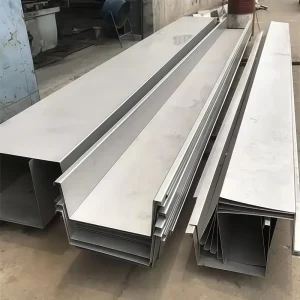 Stainless Steel U Shaped Drainage Channel Galvanized Water Stop Gutter for Rain for House Use