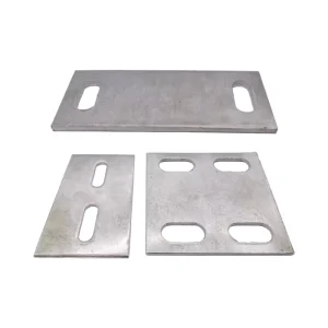 Stainless Steel Wall Foundation Base Plate, Zinc-Plated, Customized Punching, Welding and Bending