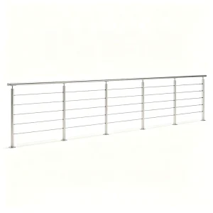 Stainless Steel Wire Balustrade Deck Stair Post Cable Balcony Railing System for Staircase Garden Villa