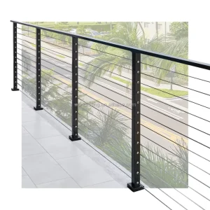 Stainless Steel Wire Rope Balcony Deck Handrail Guardrail Cable Railing