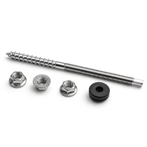 Stainless Steel and Aluminium Plain Finish Solar Panel Mounting Handrail Bolt Washer Nut Fastener Kit