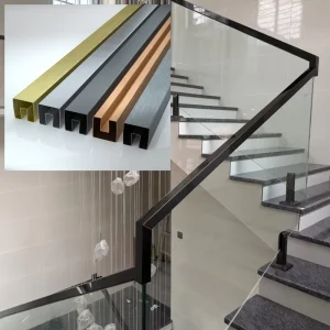 Stainless Steel and Glass Stair Handrail