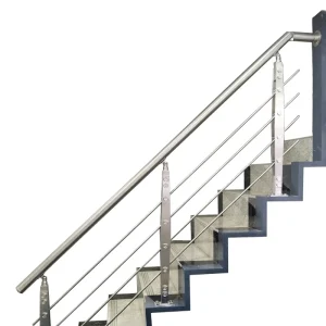 Stainless Wrought Deck Cable Railing Post Side Mounted Wire Rope Balustrade Railings System for Outdoor Balcony Stair Handrail