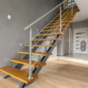 Stair Railing High Strength Guardrail Home Hotel Stainless Steel and Glass Staircase Railing
