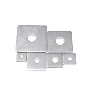 Standard Type Corrosion Resistant Galvanized Steel Square Flat Washers With Holes